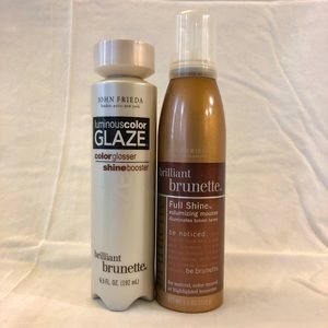 John Frieda Brilliant Brunette Color Glosser & Volumising Mousse